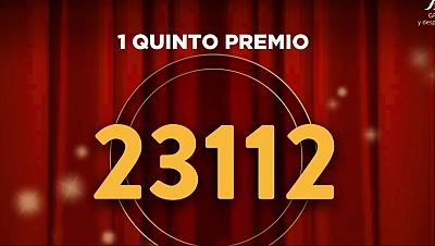 23.112, quinto premio de la Loter�a de Navidad 2025 | Ver v�deo - Loter�as | Ver