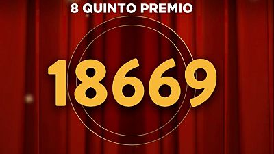 El 18.669, octavo quinto premio de la Lotería de Navidad 2025