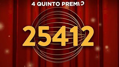25.412, cuarto quinto premio de la Loter�a de Navidad 2025 | Ver v�deo - Loter�as | Ver