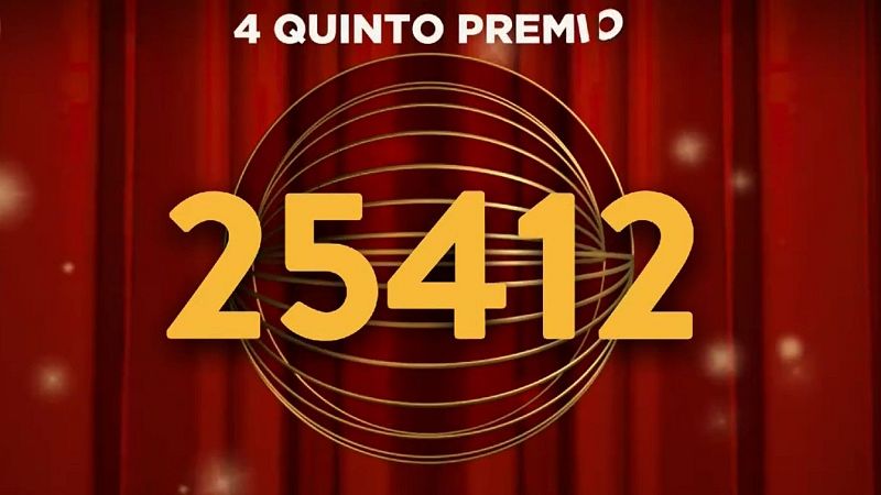25.412, cuarto quinto premio de la Loter�a de Navidad 2025 | Ver v�deo - Loter�as | Ver