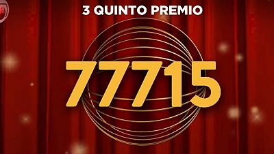 77.715, tercer quinto premio de la Lotería de Navidad 2025