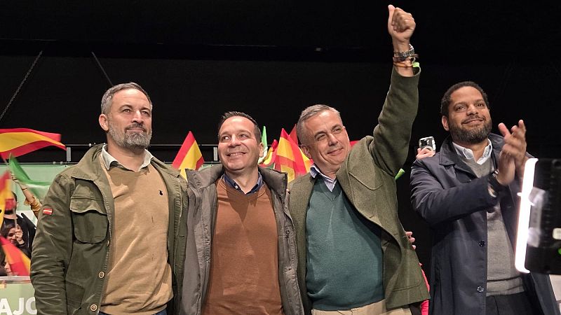 Abascal carga contra la "estafa" del "bipartidismo" y reta a Guardiola | Ver
