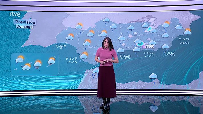 El tiempo - Chubascos localmente fuertes en Baleares y Alborán, así como en el oeste de Galicia y este de Cataluña 