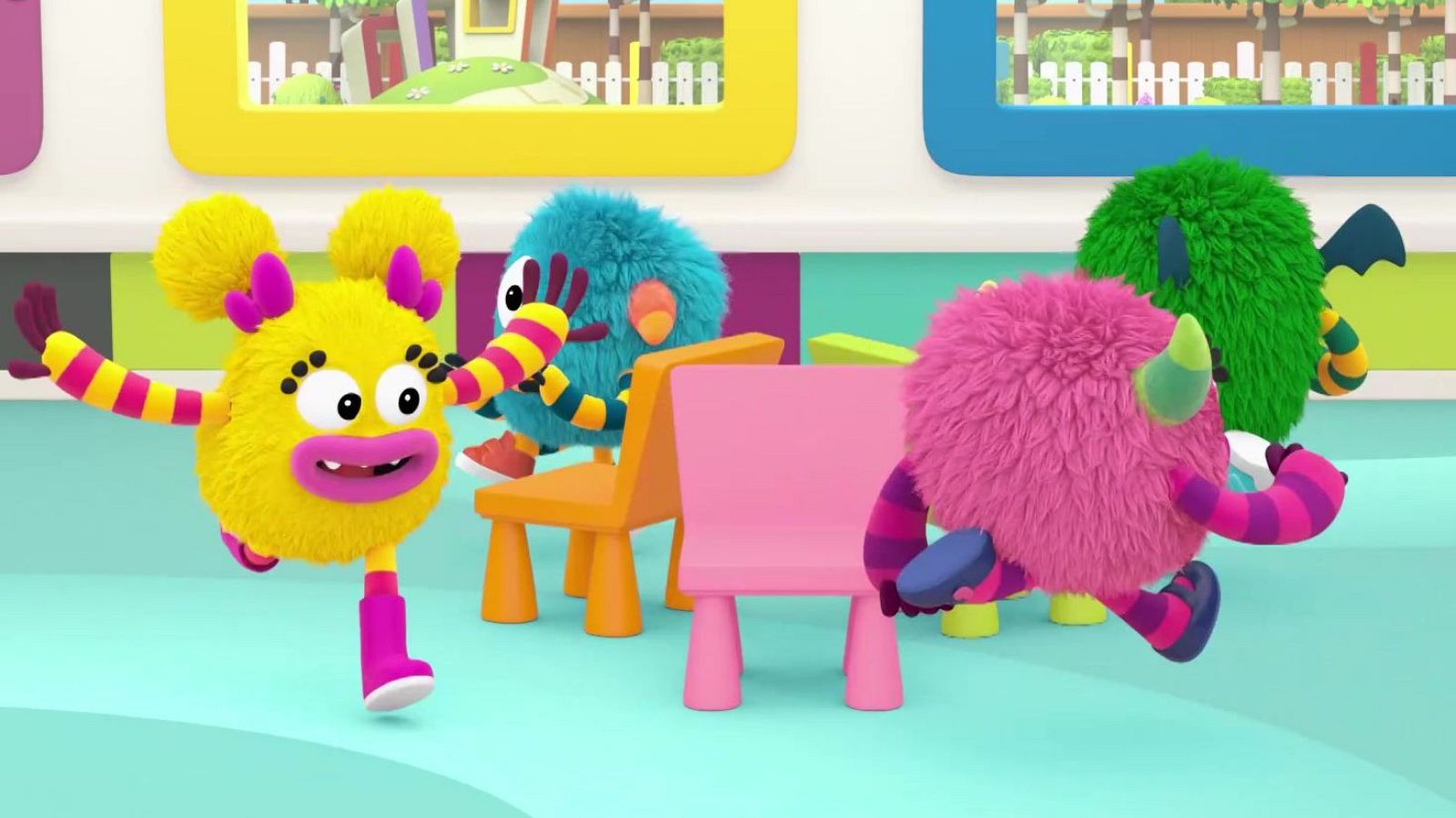 Sillas musicales - Momonsters | Ver