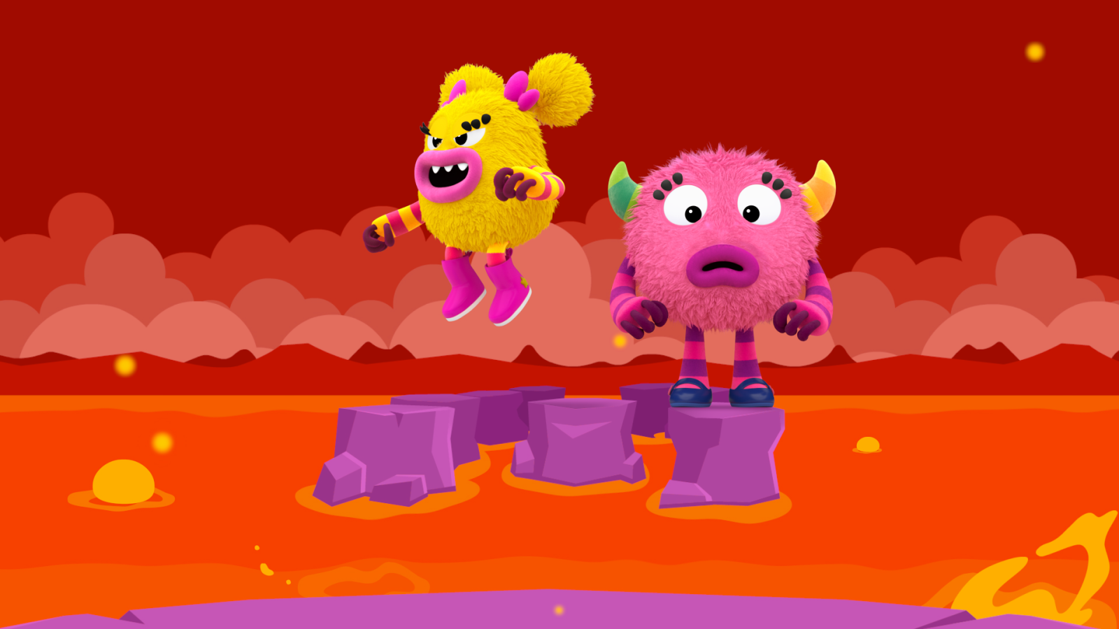 El suelo es lava - Momonsters | Ver