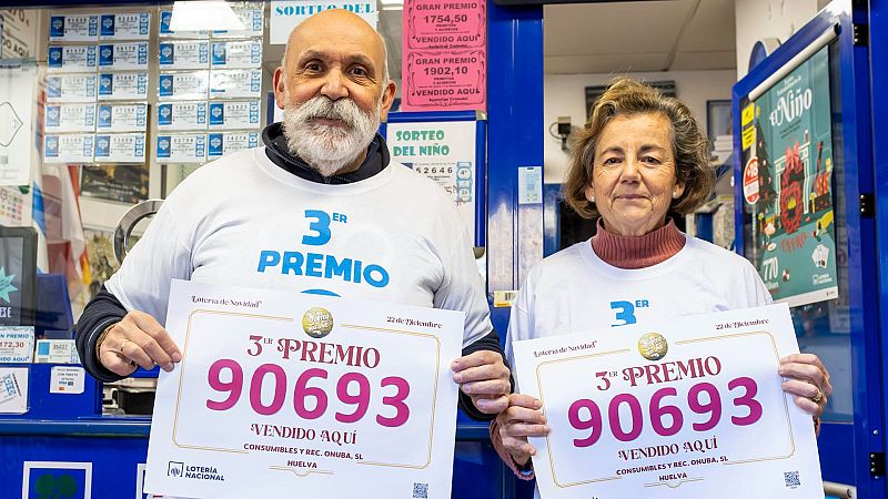 Lotería Navidad 2025: Tercer premio en Santa Fe (Granada) | Ver - La hora de La 1 | Ver
