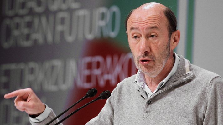 Telediario 1 - Rubalcaba pide una oficina antifraude y prohibir las donaciones a los partidos