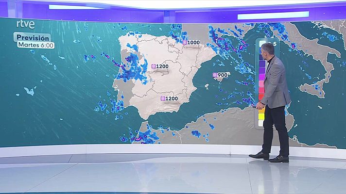 El tiempo - Nevadas copiosas en el Pirineo oriental. Chubascos de nieve en zonas de montaña
