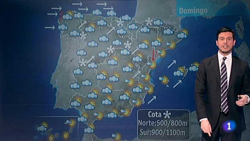 El lunes precipitaciones localmente fuertes en el Cantábrico y Pirineos - El tiempo | Ver