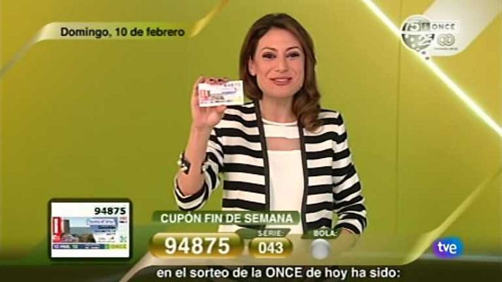 Sorteos ONCE - Sorteo ONCE - 10/02/13