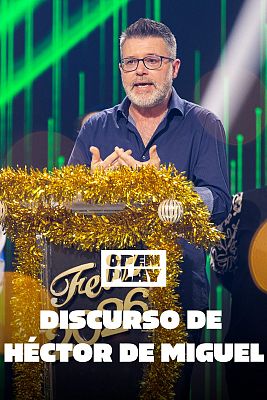 Héctor de Miguel recibe un regalo de Marina Lobo