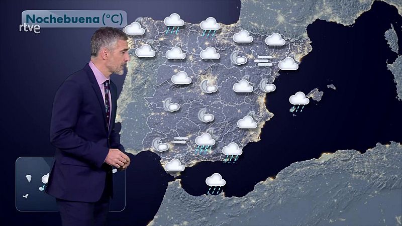 El Tiempo Noche - 24/12/25 - RTVE.es - El tiempo | Ver