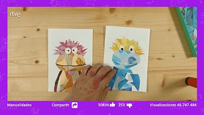 Retrato con collage de revistas - Agus & Lui: Churros y Crafts | Ver