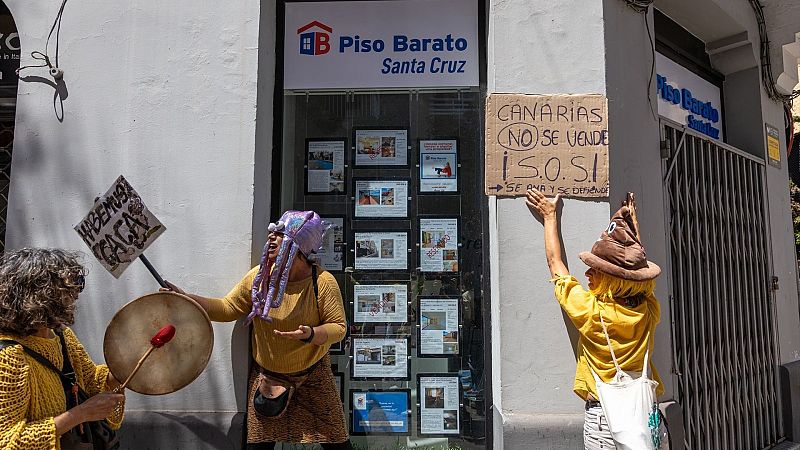 Aumento del precio de la vivienda en Canarias: vivir en garajes o volver a casa de los padres - Telediario Fin de Semana | Ver