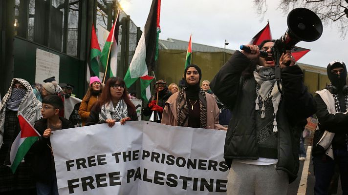 Telediario 2 - Varios presos de Palestine Action en Reino Unido llevan semanas en huelga de hambre