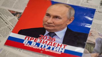 Un calendario donde el protagonista es Vladimir Putin