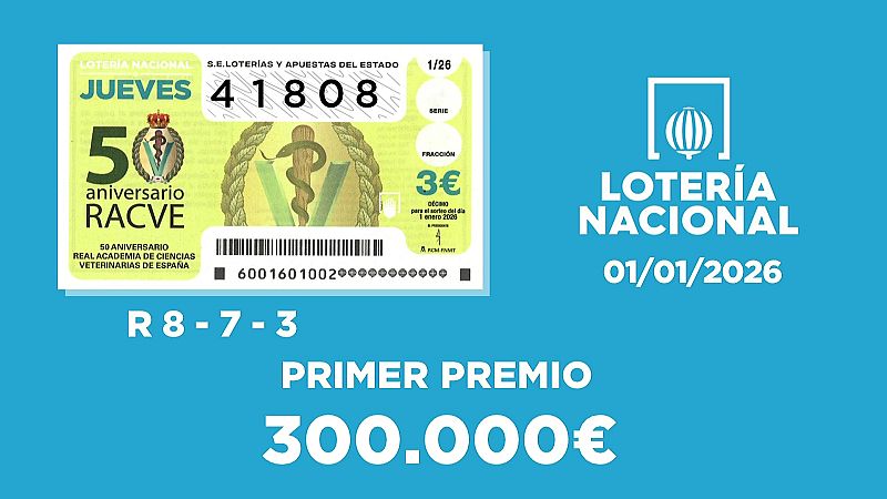 Sorteo de la Lotería Nacional del 01/01/2026 - Ver ahora