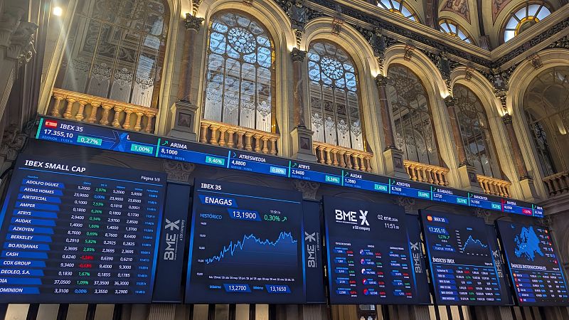El Ibex 35 cierra en un nuevo máximo con 17.492 puntos - Telediario 2 | Ver