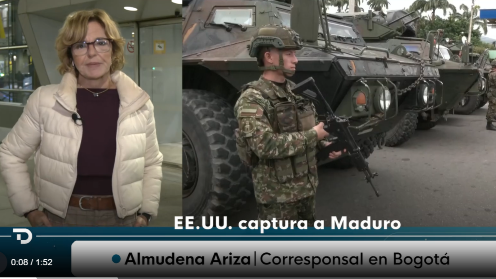 Almudena Ariza viaja a Bogotá para intentar entrar a Venezuela - Telediario Fin de Semana | Ver