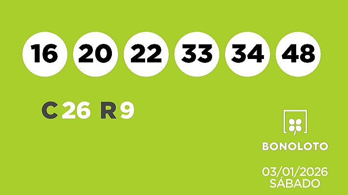 SELAE - Sorteo de la Lotería Bonoloto del 03/01/2026