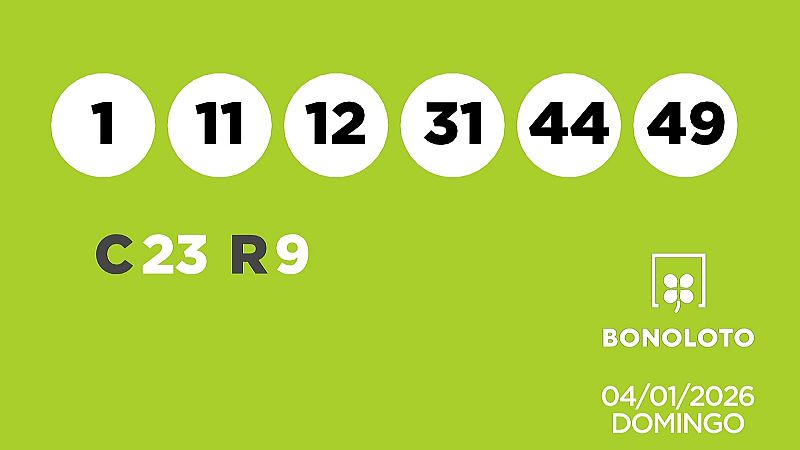 Sorteo de la Lotería Bonoloto del 04/01/2026 - Ver ahora