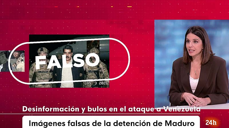 VerificaRTVE analiza los bulos de la detención de Maduro y el ataque de EE.UU. a Venezuela
