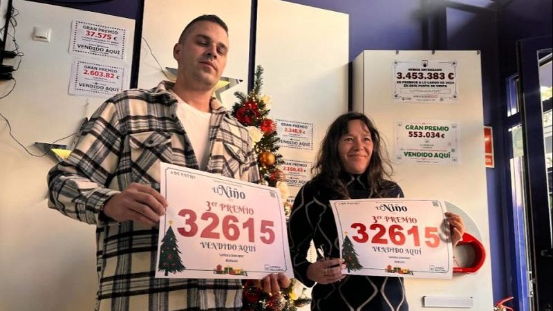 Tercer premio de la Lotería del Niño 2026: 32615| Ver vídeo | Ver