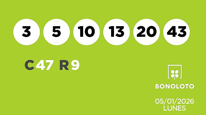 SELAE - Sorteo de la Lotería Bonoloto del 05/01/2026