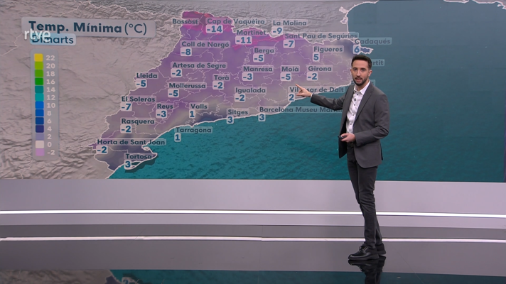 El temps - Reis gèlid i ventós, abans de l'arribada de noves de nevades al Pirineu