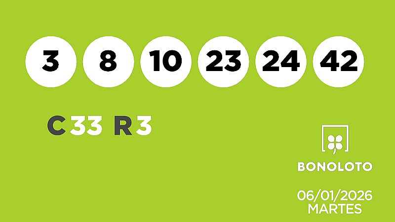 Sorteo de la Lotería Bonoloto y Euromillones del 06/01/2026 - Ver ahora