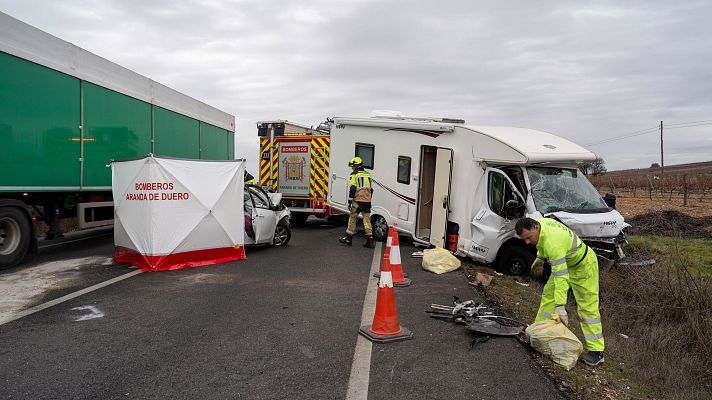 Telediario 1 - El 2025 deja 1.119 fallecidos en las carreteras, 35 menos que en 2024