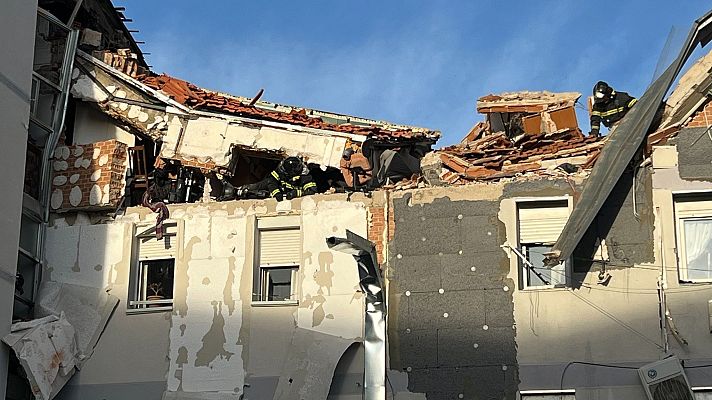  - Un muerto y nueve heridos leves por una explosión de gas en una vivienda del distrito madrileño de Carabanchel