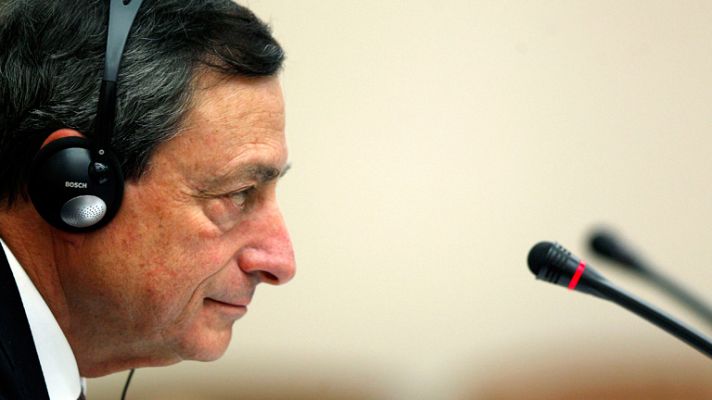 Telediario 1 - Rueda de prensa de Mario Draghi