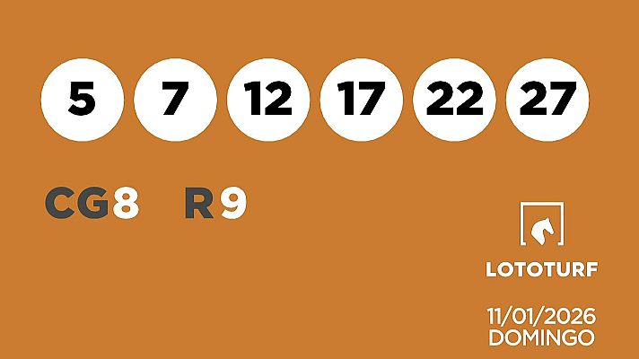 SELAE - Sorteo de Lotería Lototurf: 11/01/2026