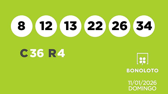 SELAE - Sorteo de la Lotería Bonoloto del 11/01/2026