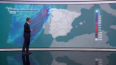 Lluvias con acumulados significativos en el oeste de Galicia