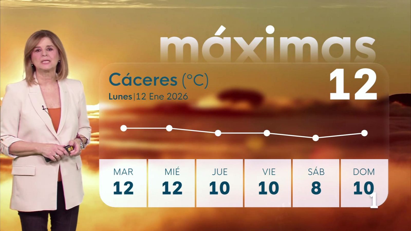 El tiempo en Extremadura - 12/01/2026 - Ver ahora