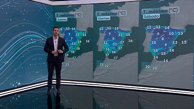 Máximas aumentan en Baleares, Ampurdán, Guadalquivir, este meseta Sur, Ebro y depresiones del nordeste