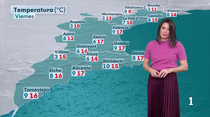 L'informatiu - Comunitat Valenciana - El tiempo en la Comunitat Valenciana 15/01/26