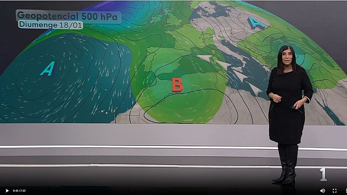 El temps - Canvi de temps: un front, una borrasca freda, xalocada i temporal de llevant