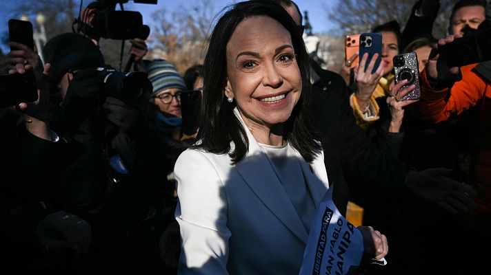 Telediario 2 - Trump recibe por primera vez a María Corina Machado en la Casa Blanca