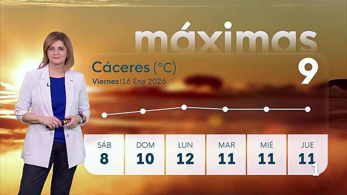 Noticias de Extremadura - El tiempo en Extremadura - 16/01/2026