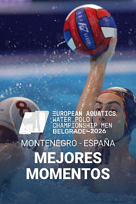 Europeo masculino de waterpolo: Montenegro - España. Mejores jugadas y goles del partido