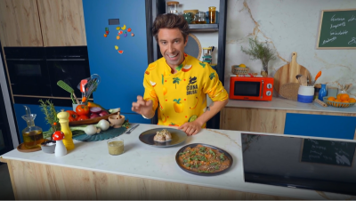 Carpaccio de salmó, filet al pebre i sorbet de raïm