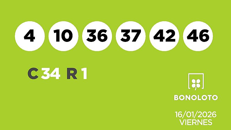 Sorteo de la Lotería Bonoloto y Euromillones del 16/01/2026 - Ver ahora