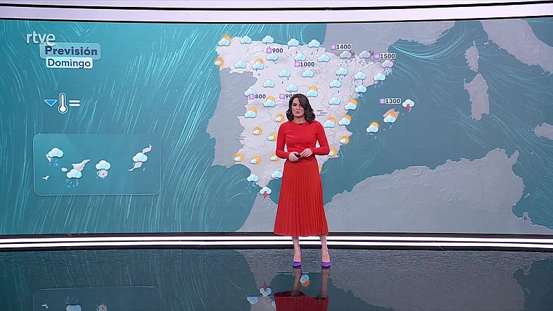 Descenso generalizado de las máximas. Las mínimas en descenso, salvo en los archipiélagos y el nordeste