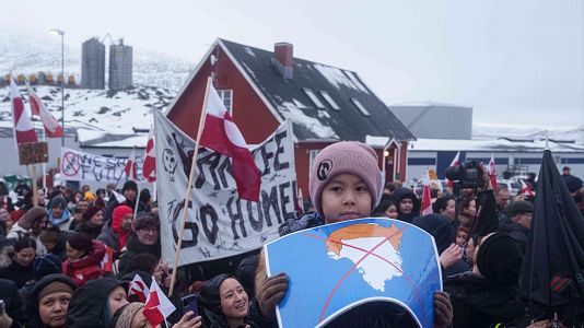 Groelandeses y daneses se manifiestan contra el plan de Trump: "No toqu�is Groenlandia"