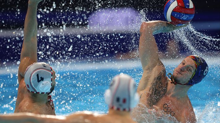 Waterpolo - Europeo masculino de waterpolo: Francia - España. Mejores jugadas y goles del partido
