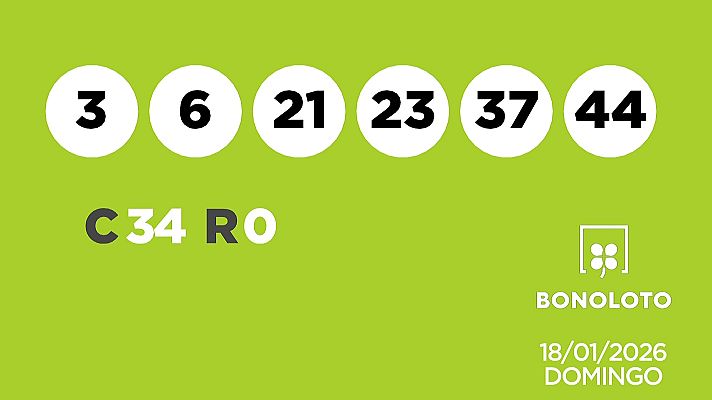 SELAE - Sorteo de la Lotería Bonoloto del 18/01/2026