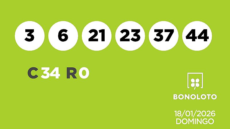 Sorteo de la Lotería Bonoloto del 18/01/2026 - Ver ahora